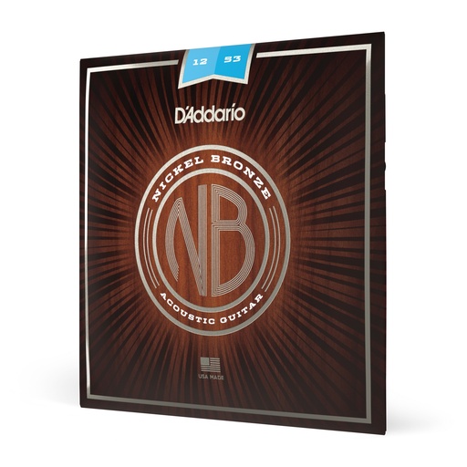 [NB1253] D'Addario NB1253 - Cordes Guitare Acoustique [Nickel Bronze]