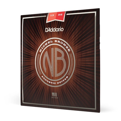 [NB1356] D'Addario NB1356 - Cordes acoustiques Nickel Bronze [Medium 13-56]