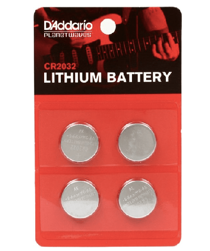 [PW-CR2032-04] D'Addario PW-CR2032-04 Lot de 4 piles Lithium CR2032