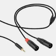 [HIN-1K-2XMB-6] Digiflex HIN-1K-2XMB-6 - Câble Audio 1/8 TRS vers 2 XLR(M) 6 pieds