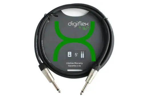[NLSP-14-2-5] Digiflex NLSP-14-2-5 - Câble Haut-Parleur 1/4 à 1/4 - 5 Pieds