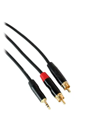 [DIF-HIN-1K-2R-10] DIGIFLEX CABLE MP3 1 X 1/8 STEREO 2 X RCA