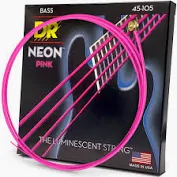 [DRS NPB5-45] DR Strings Cordes Basse 45-125 Rose Néon
