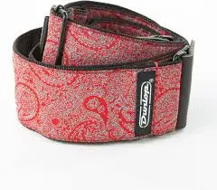 [D67-11] Dunlop D67-11 - Courroie Guitare Jacquard Paisley Red
