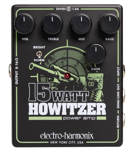 [15W HOWITZER] Electro-Harmonix 15W Howitzer - Amplifier/Preamplifier - Compact and Powerful