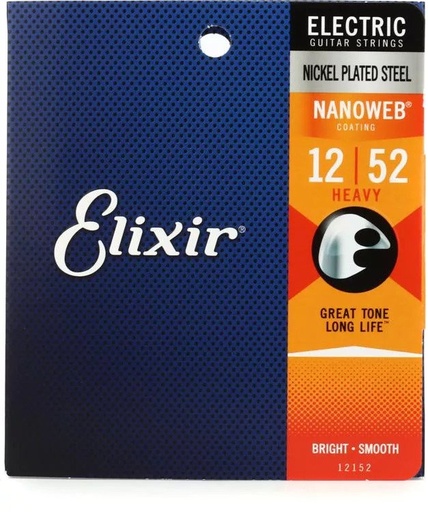 [12152] Elixir 12152 - 12-52 Cordes Guitare Électrique Heavy
