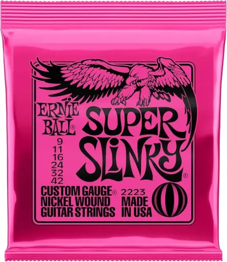 [2223EB] Ernie Ball 2223EB - Cordes Guitare Électrique 9-42 Super Slinky