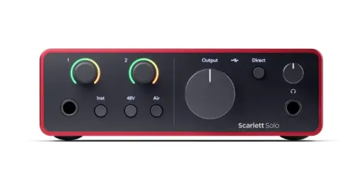 [ScarlettSolo4th] Focusrite Scarlett Solo 4th Gen - Audio Interface - Pro Recording