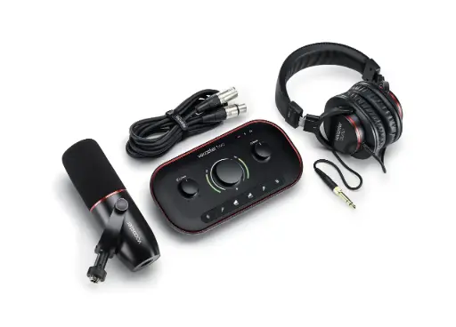 [VOCASTER-TWO-STU] Focusrite Vocaster Two Studio - Podcast Package - Interface, Microphone, Headphones