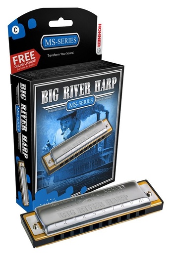 [BGRVR-F] Hohner Big River Harp - Harmonica - Fa
