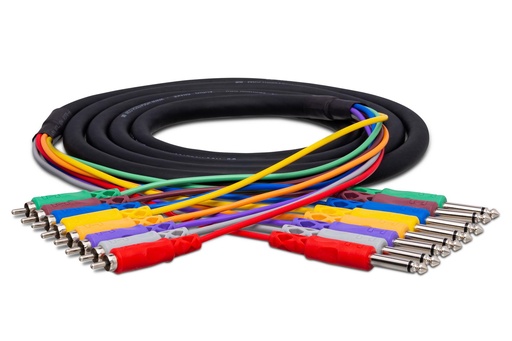 [CPR-802] Hosa CPR-802 - Câble Multipaire 8 TS/RCA - Connectivité Audio