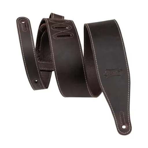 [M17BAS-DBR] Levys Courroie 2.5'' Pull-Up Butter Cuir Brun Foncé