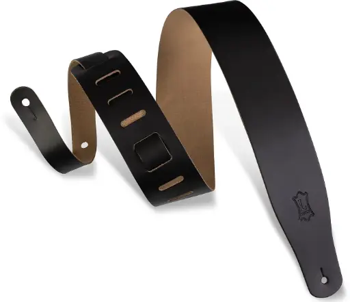 [M26-BLK] Levys M26-BLK - Courroie 2.5'' Cuir Noir - Confort et Style
