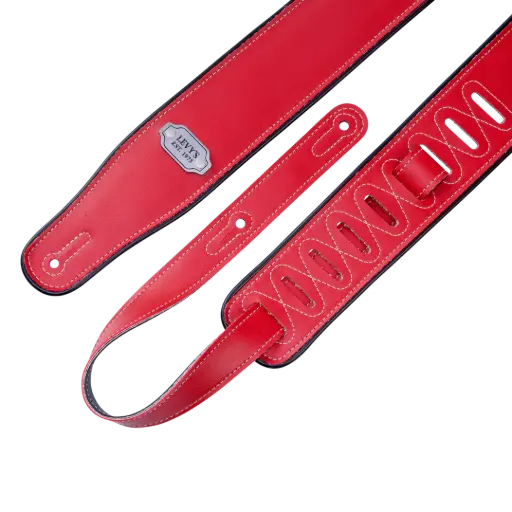 [LM26VP-RED-BLK] Levys Courroie 2.5'' Reversible Bord Noir Noir Et Rouge