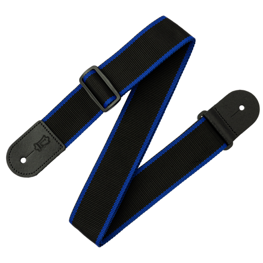 [LM8POLY-BKB-L] Levys LM8POLY-BKB-L - Courroie 2'' Personnalisée - Noir et Bordures