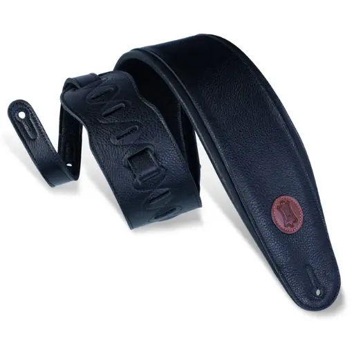 [MSS2-4-BLK] Levys Courroie 4.5" Cuir Coussiné Noir