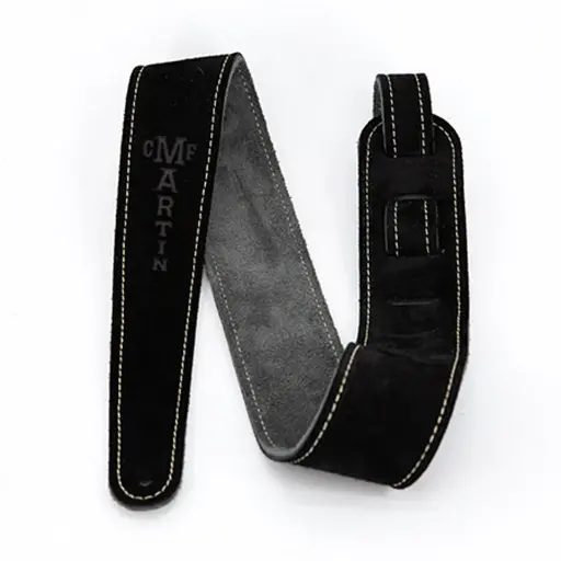 [18A0016] Martin Courroie 2'' Suede Noir