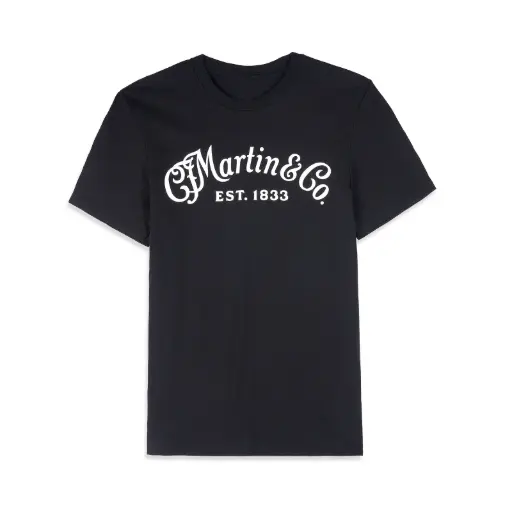 [18CM0109M] Martin T-Shirt Logo Noir Medium - Vêtement Musique