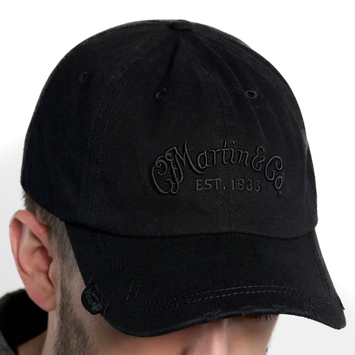 [18NH0064] Martin Casquette Noir - Accessoire - Mode Musicien