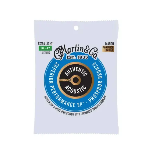 [41Y18MA500] Martin Cordes Authentic - 12 Cordes Phosphore Bronze 92/8 10-47