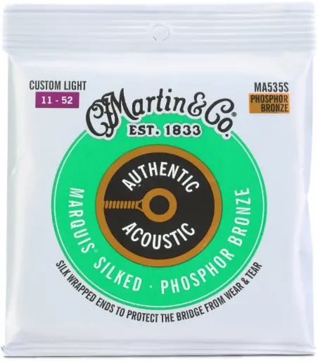 [41Y18MA535S] Martin Cordes 92/8 Marquis Silk 11-52 - Cordes Guitare Acoustique