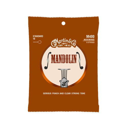 [M400] Martin M400 - Cordes De Mandoline 10-34 - Sonorité Authentique