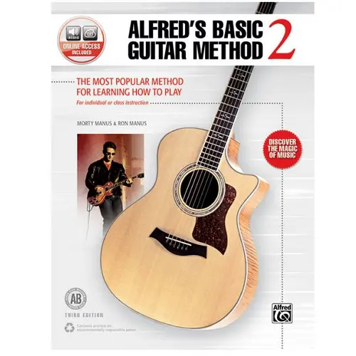 [MUS 45306] Alfred Méthode pour Guitare Volume 2 - Méthode de Guitare - Apprentissage