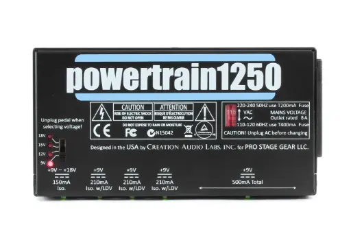 [PT-1250] Pedaltrain PT-1250 - Pédale d'alimentation - Stabilité et Performance