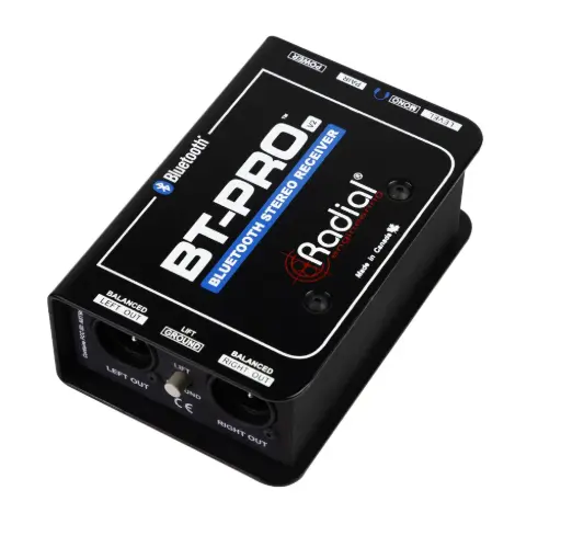 [BT-Pro V2] Radial BT-PRO V2 - Stereo DI Bluetooth Receiver - Audio Connectivity
