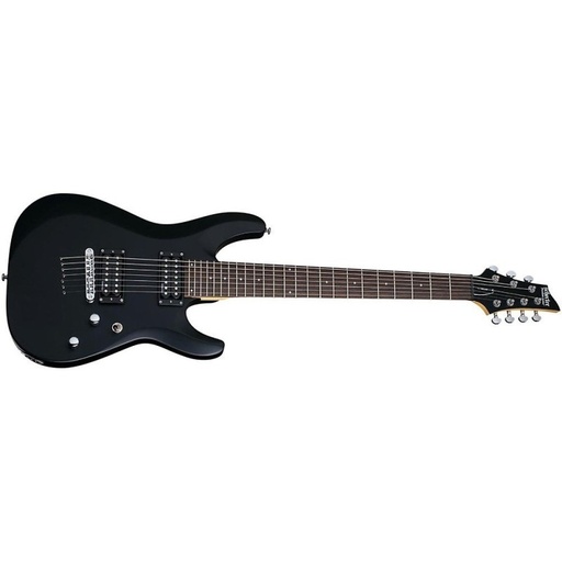 [437-SHC] Schecter 437-SHC Guitare Elec. 7 Cordes C7 Deluxe Noir Satin