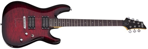 [447-SHC] Schecter C6 Deluxe 447-SHC - Red Electric Guitar