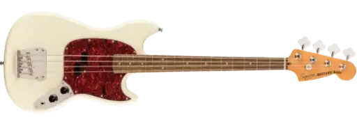 [0374570505] Squier CV 60s Mustang - Basse 4 Cordes - Blanc Olympien