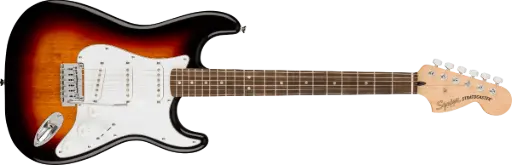 [SQ 037-8000-500] Squier Affinity Series Strat Manche Laurier 3 Coul. Sunburst