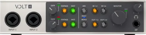 [UA-VOLT4] Universal Audio VOLT4 - Professional Studio Quality Audio Interface