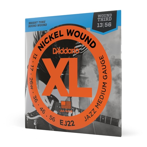 [EJ22] D'Addario EJ22 - Nickel Jazz Medium Strings [13-56]