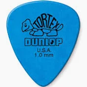 [418P-1.0] Dunlop Médiator de guitare standard Tortex bleu 1,0 mm (12/sac)