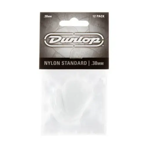 [44P-38] Dunlop 44P-38 - Médiators Guitare en Nylon 0,38 mm (12/sac)
