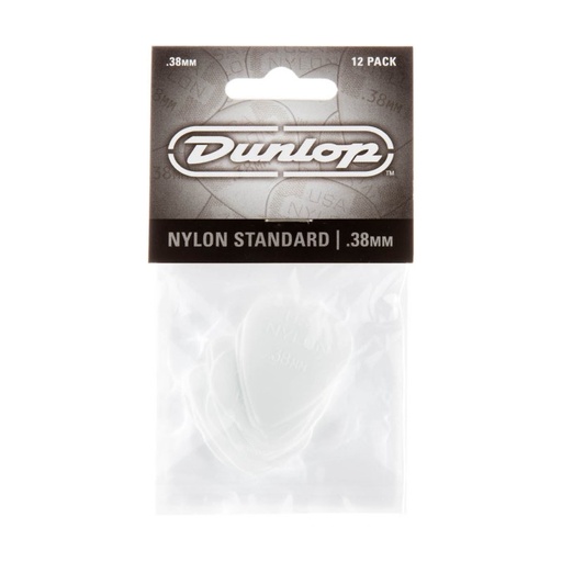 [44P-38] Dunlop 44P-38 - Médiators Guitare en Nylon 0,38 mm (12/sac)