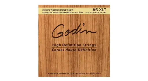 [8988] GODIN A6 XLT - Jeu de cordes guitare acoustique - Tension Extra