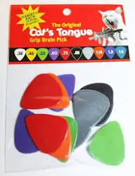 [J-CT73/10] Cat's Tongue Pics Grip Brain - Plectres .73mm