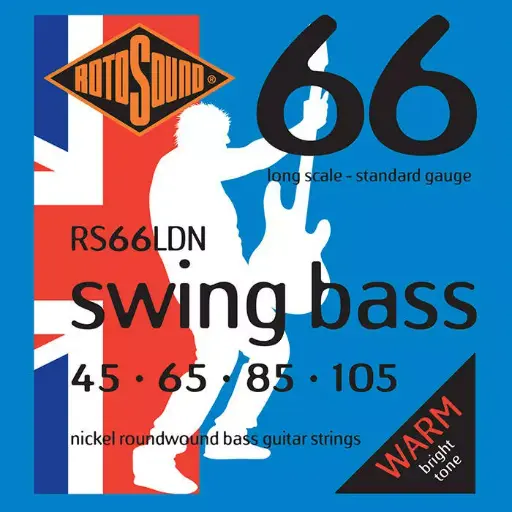 [RS66LDN] Rotosound Swing Bass Ensemble de cordes de basse plaqué nickel 45-105
