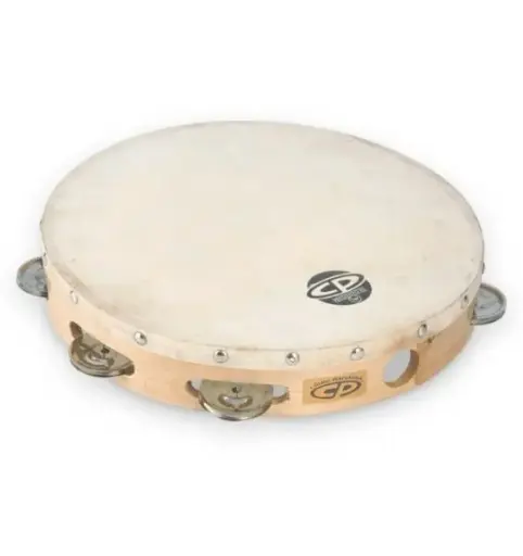 [CP379] Latin Percussion CP by 10" Tambourine with Single Row Head