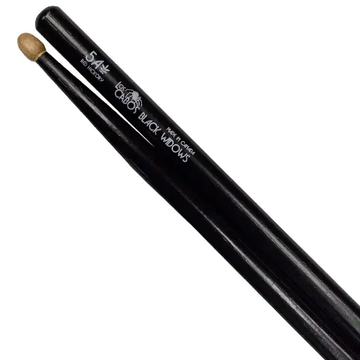 [LCD5ARHBW] Los Cabos Drumsticks 5A baguettes Black Widow - Hickory rouge