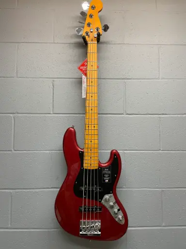 [0199122799] Fender American Ultra II Jazz Bass V Rouge Métallique