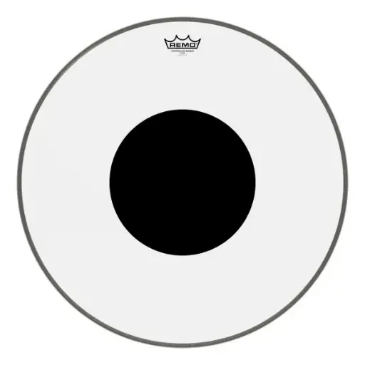 [CS-1322-10] Remo - Peau de grosse caisse Controlled Sound Clear avec Black Dot 22''