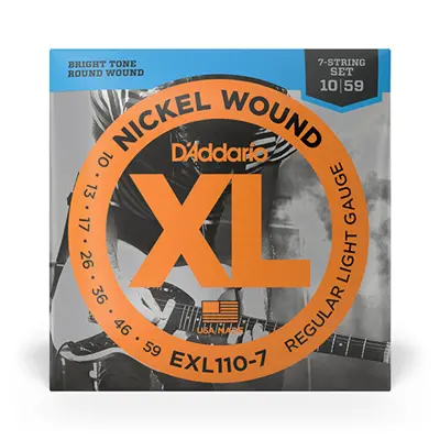 [EXL110-7] D'Addario EXL110-7 cordes électriques nickel light 10-59