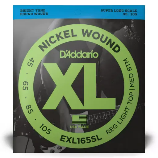 [EXL165SL] D'Addario EXL165SL - cordes de basse Nickel Round super longue 45-105