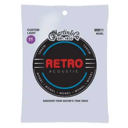 [41Y19MM11] Martin MM11 - Cordes Acoustique 11-52 Retro Monel