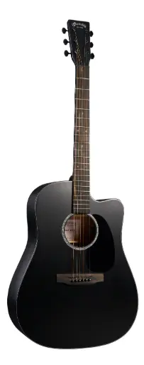 [11DC10EMODBLACK] Martin Guitars - Guitare acoustique-électrique DC-10E Modern fini noir, étui souple inclus