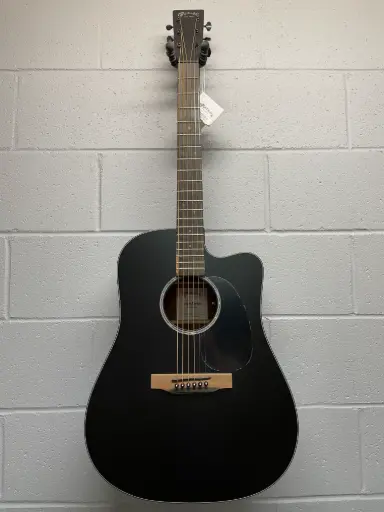 [11DC10EMODBLACK] Martin Guitars - Guitare acoustique-électrique DC-10E Modern fini noir, étui souple inclus